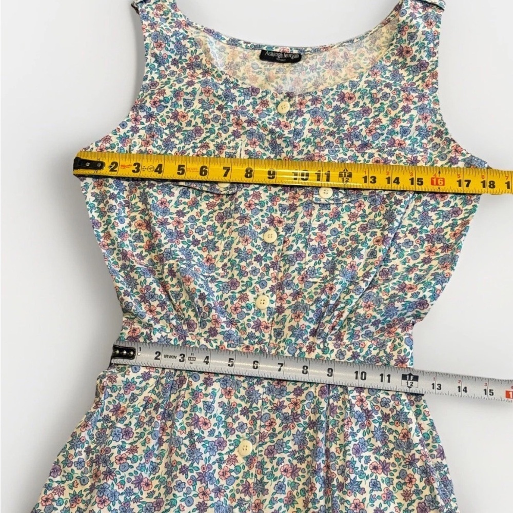 Vintage 80’s Floral Sleeveless Jumpsuit. XS/S - Picture 7 of 7